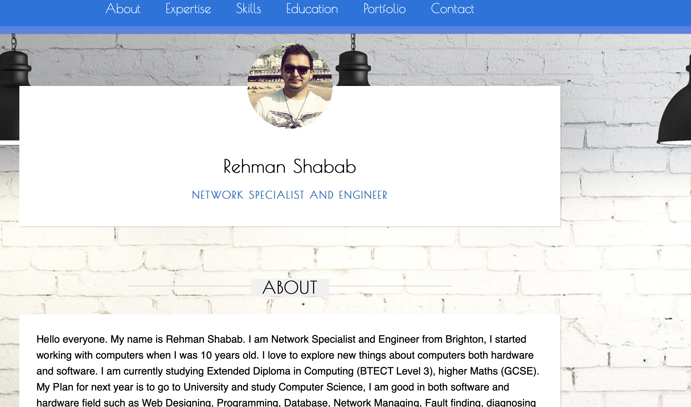 HTML CV Template